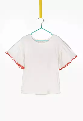 Pom Pom Tassel T-shirt