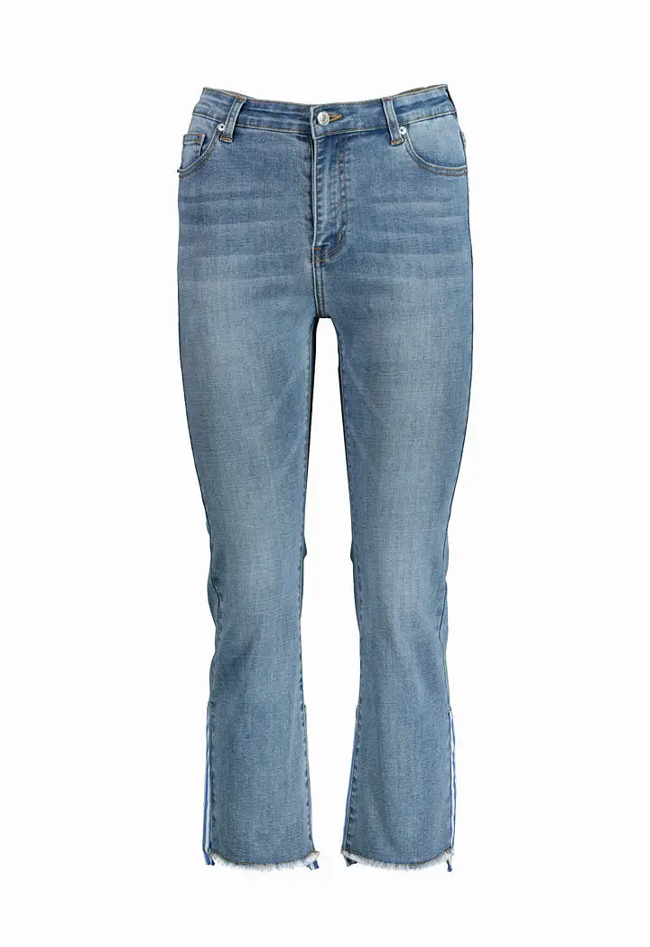 Raw Hem Denim Pants