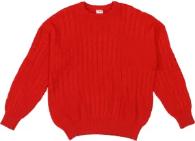 Red Knitted Sweater | ThriftTale