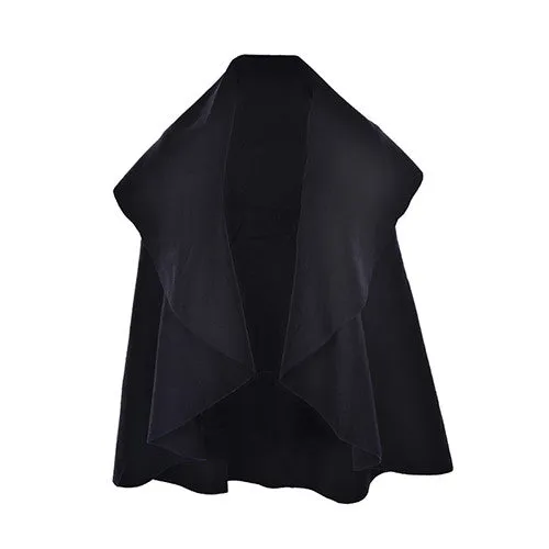 s 5 Colors Women Stylish Sleeveless Cloak Coats Women Lapel Waistcoat Vest Cloak SM6