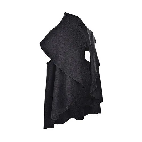 s 5 Colors Women Stylish Sleeveless Cloak Coats Women Lapel Waistcoat Vest Cloak SM6