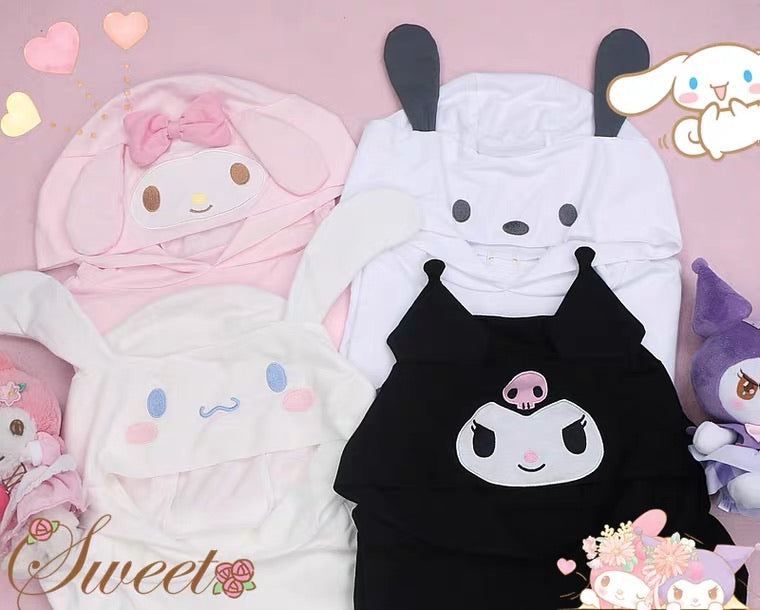 Sanrio character hoodie t-shirt