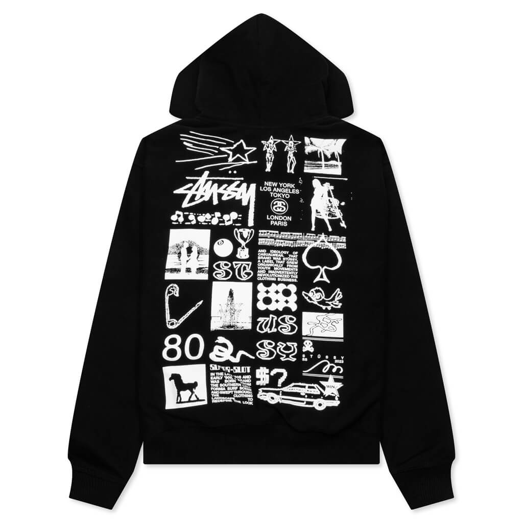 Sara Zip Hoodie - Black