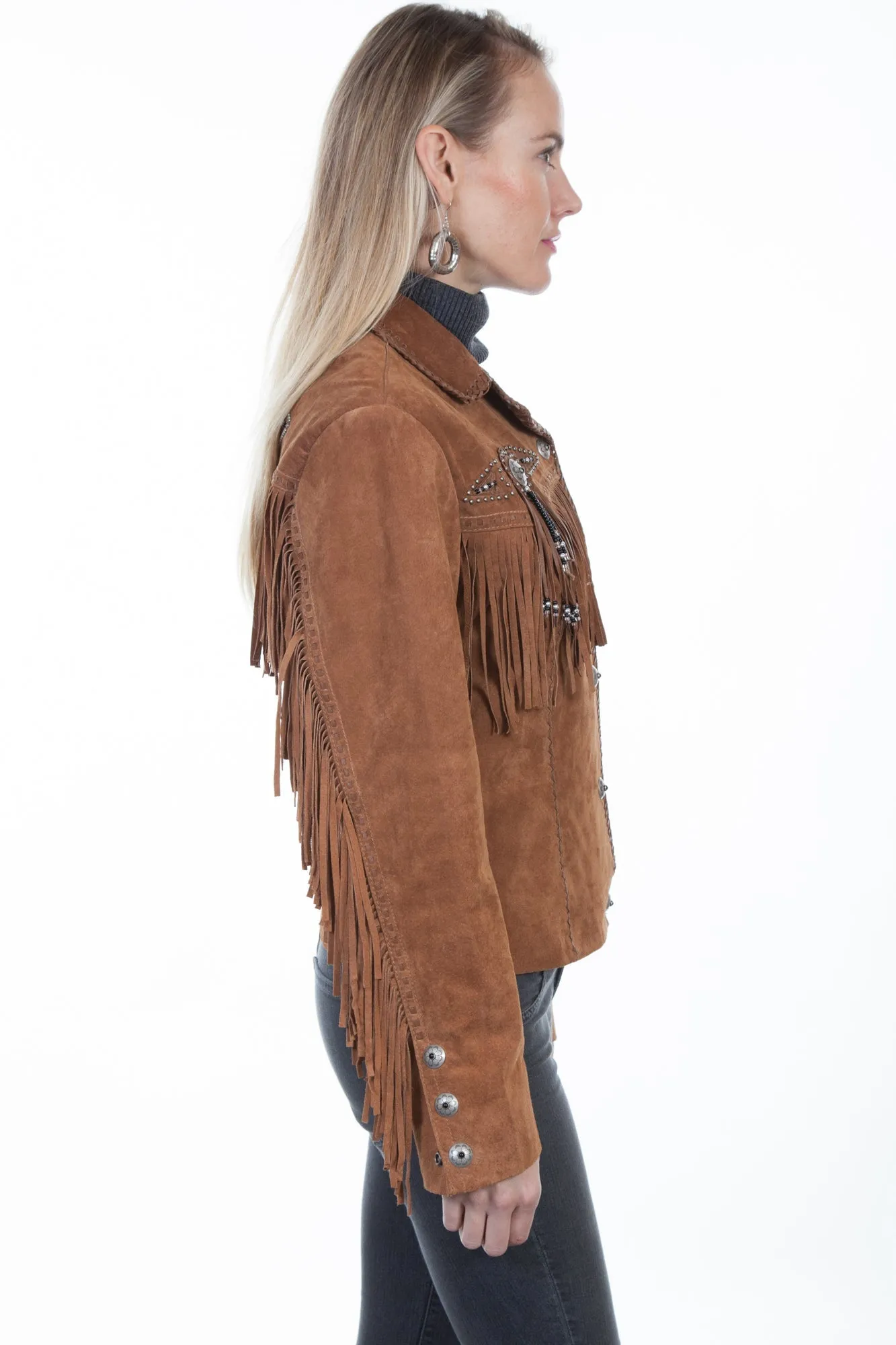 Scully Womens Cinnamon Boar Suede Jacket