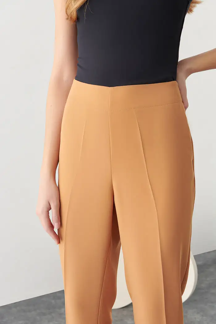 Solid Crepe Pants