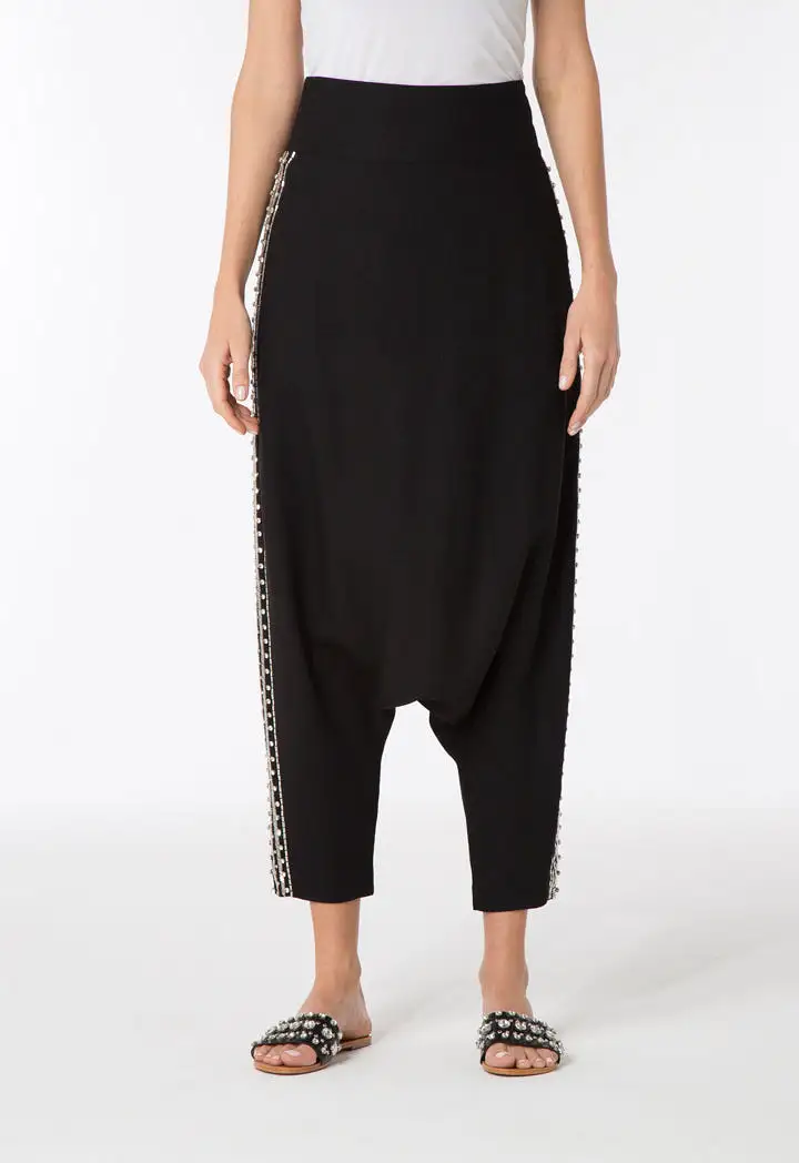 Studded Drop Bottom Trouser