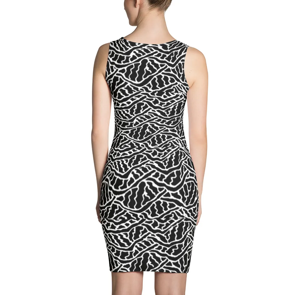 Sublimation Cut & Sew Dress Balmorhea Springs Ripples