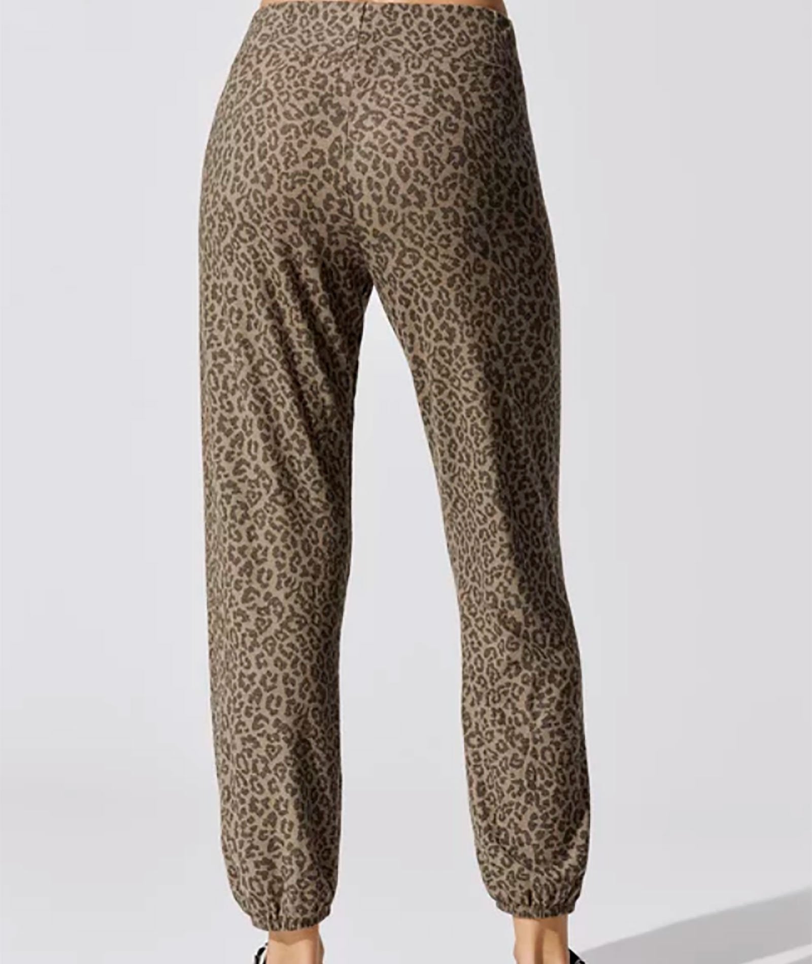 Sundry Leopard Print Sweatpants Mink