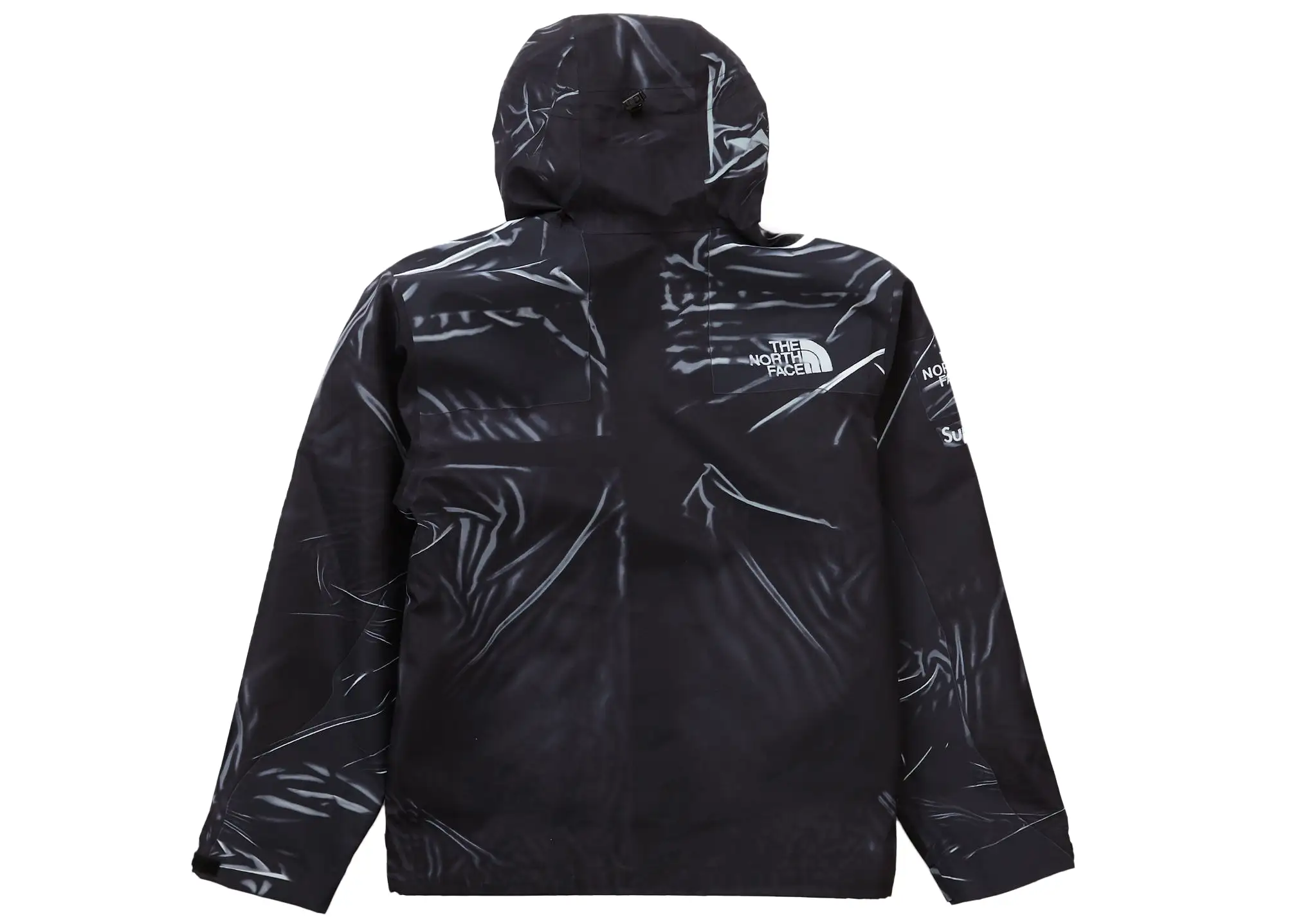 Supreme The North Face Printed Taped Seam Shell Trompe L'oeil Jacket Black