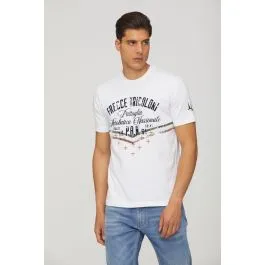 T-shirt stampa Frecce Tricolori uomo Bianco