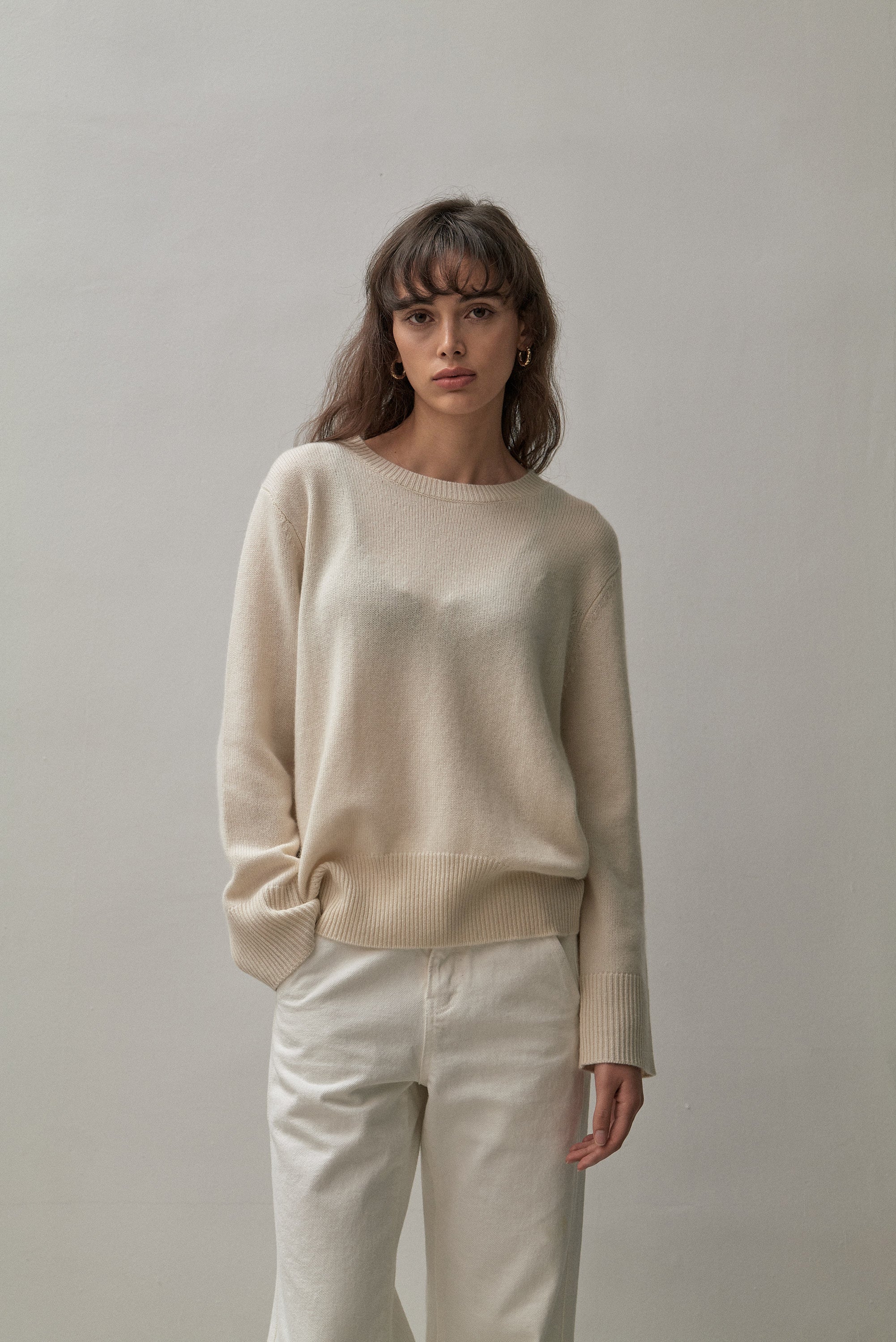 THE CLASSIC CREW SWEATER - ECO WHITE