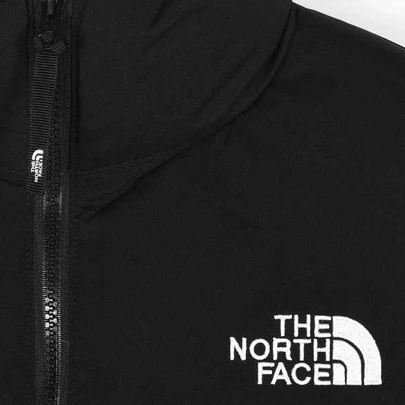 The North Face patchwork design short down jacket Black 1.3