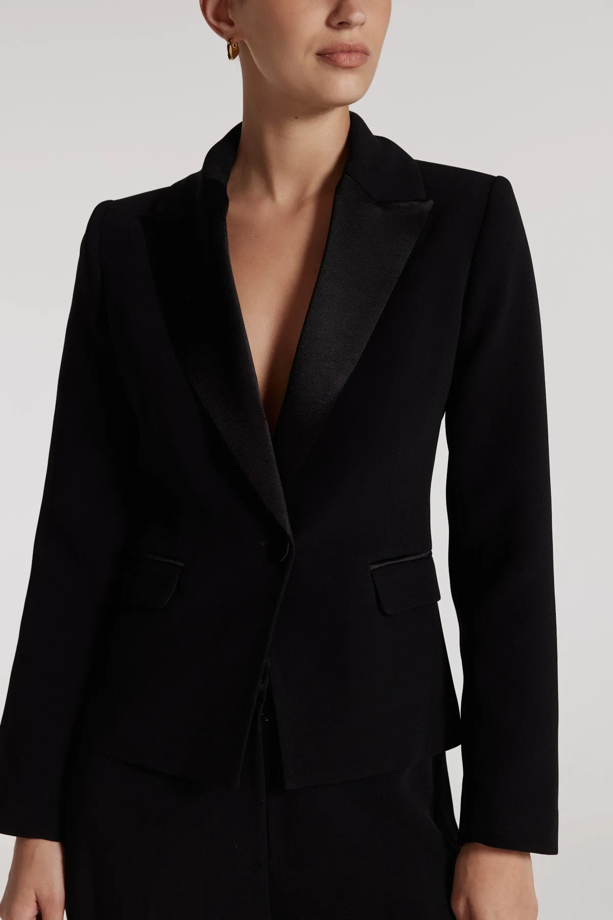 Tuxedo Jacket - Black