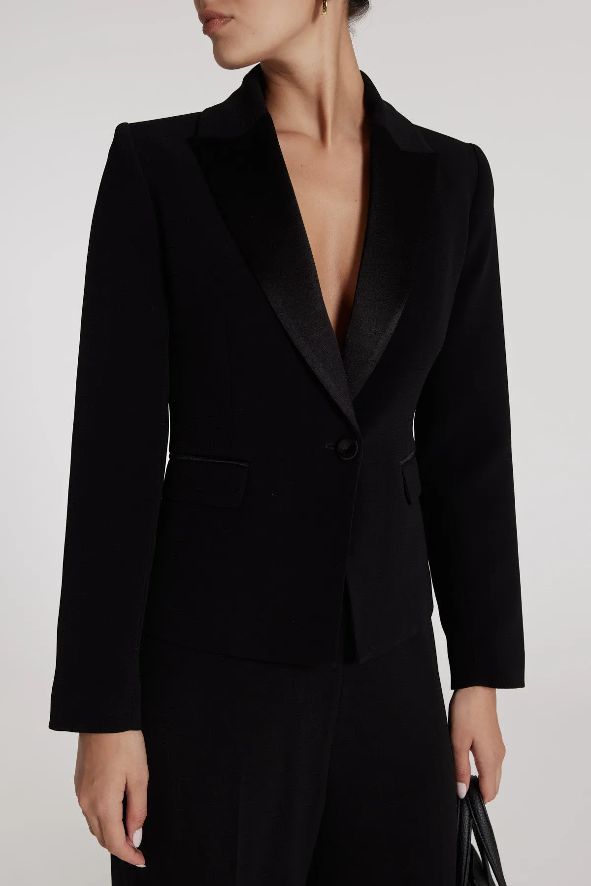 Tuxedo Jacket - Black