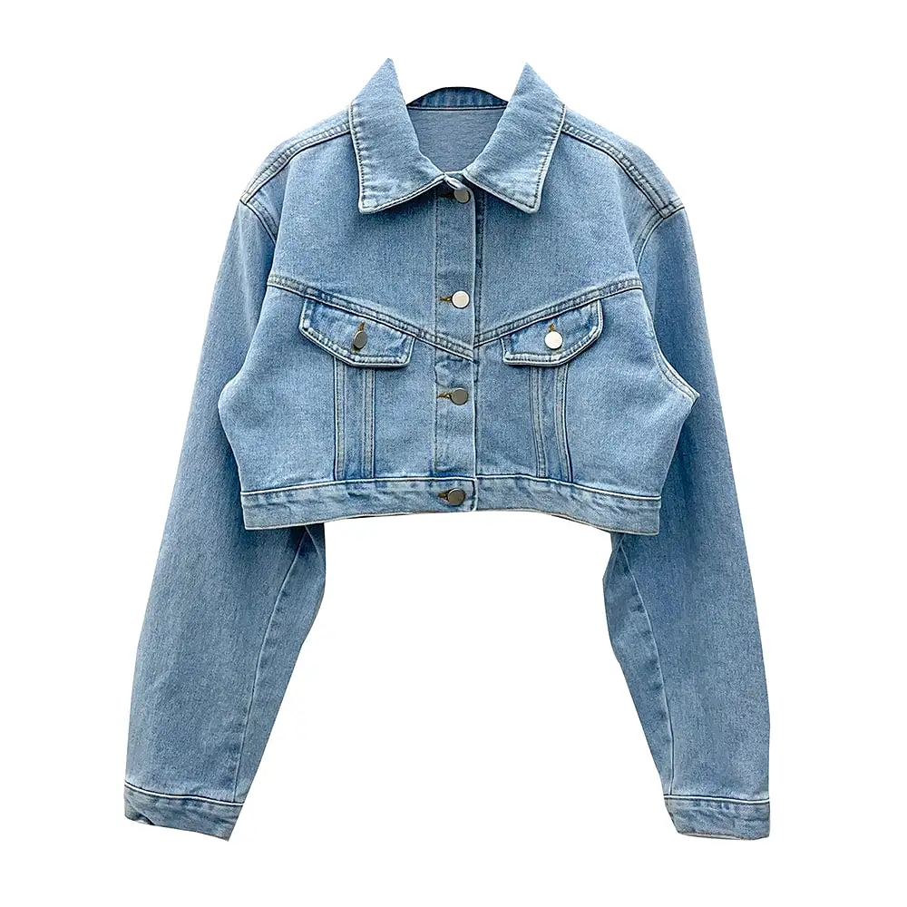 Vintage Denim Set-Up Jacket with Pocket OS20