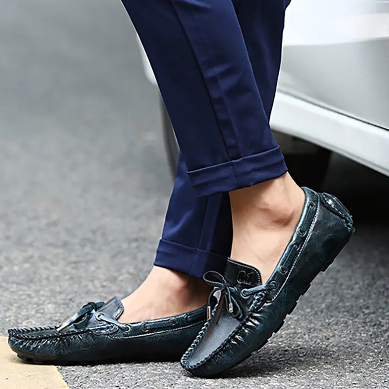 Vintage Lace-up Slip-on Loafers 