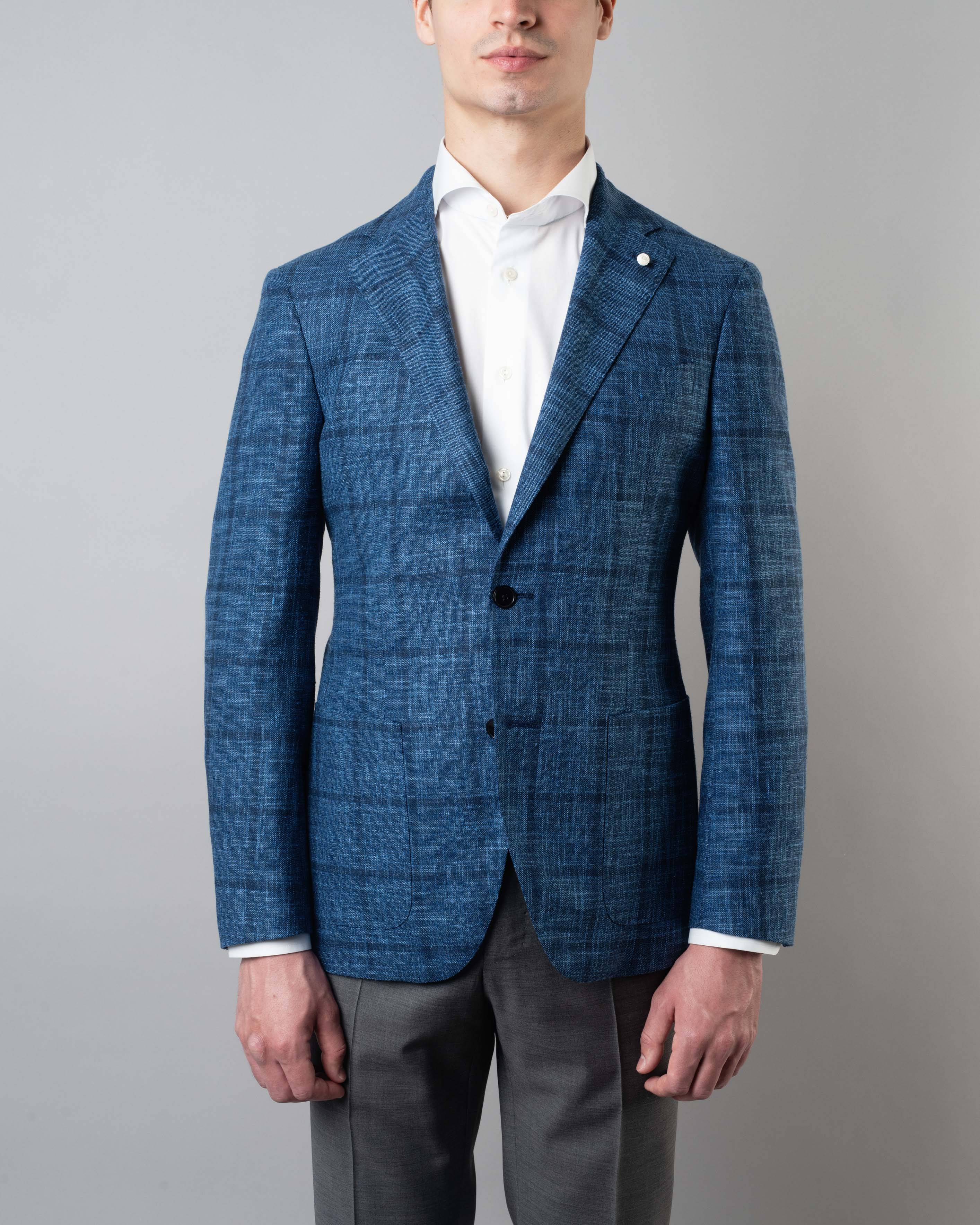 Windowpane Checked Jacket