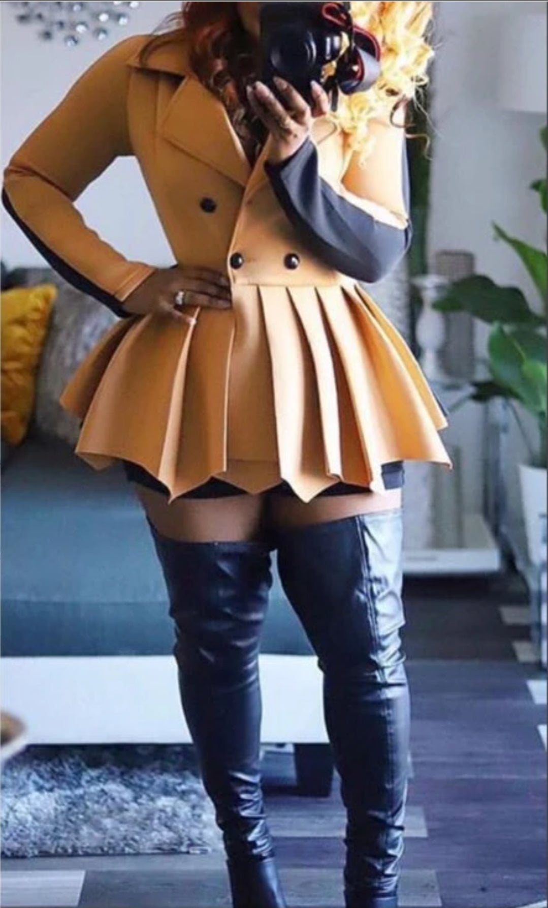 Winter Bae Peplum Coat