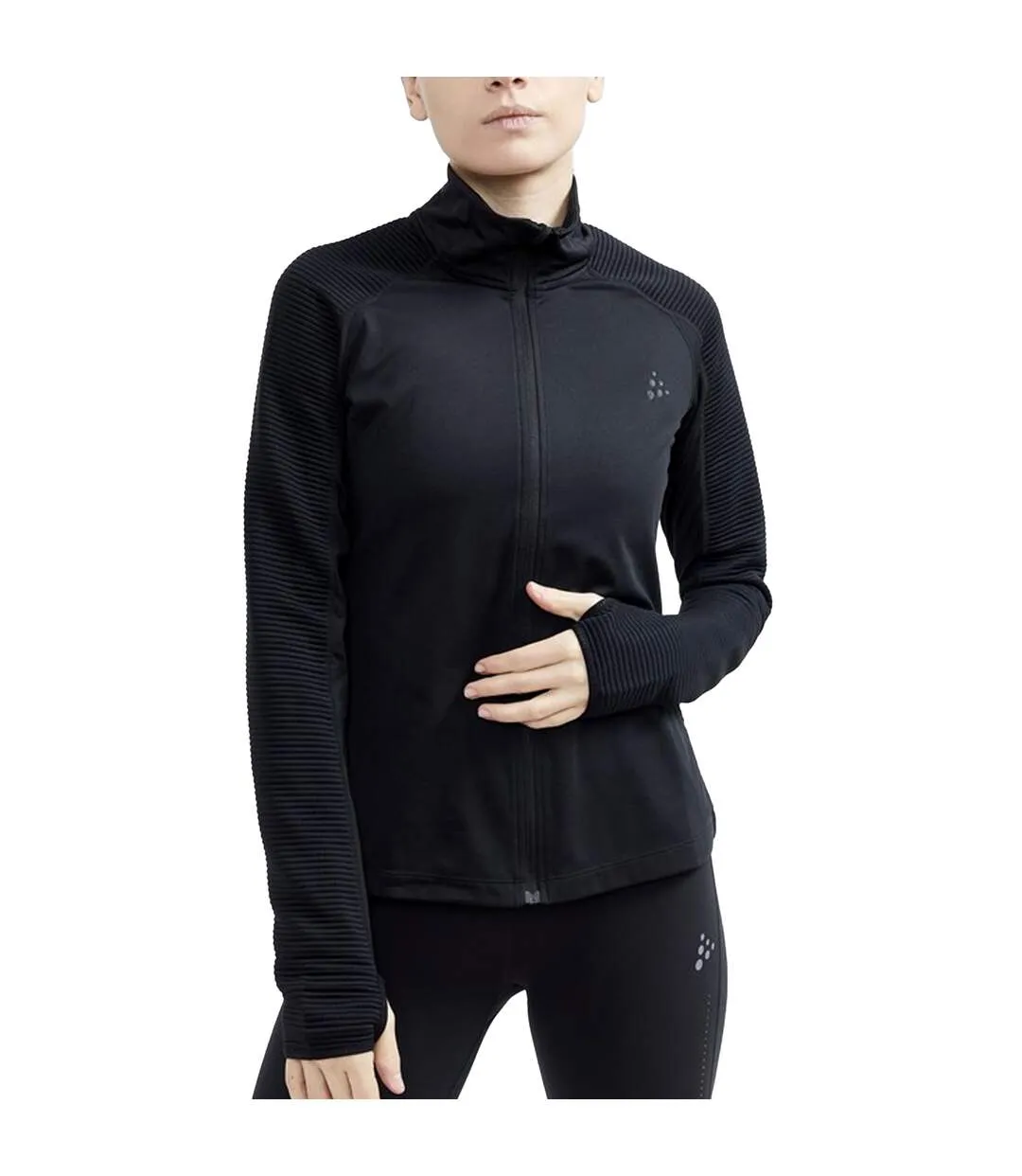 Womens/ladies core charge jersey jacket black Craft