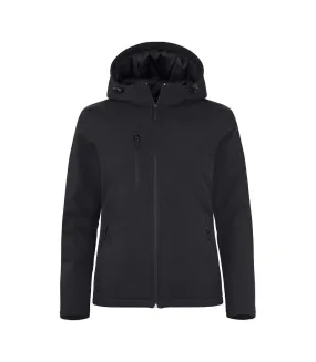 Womens/ladies padded soft shell jacket black Clique