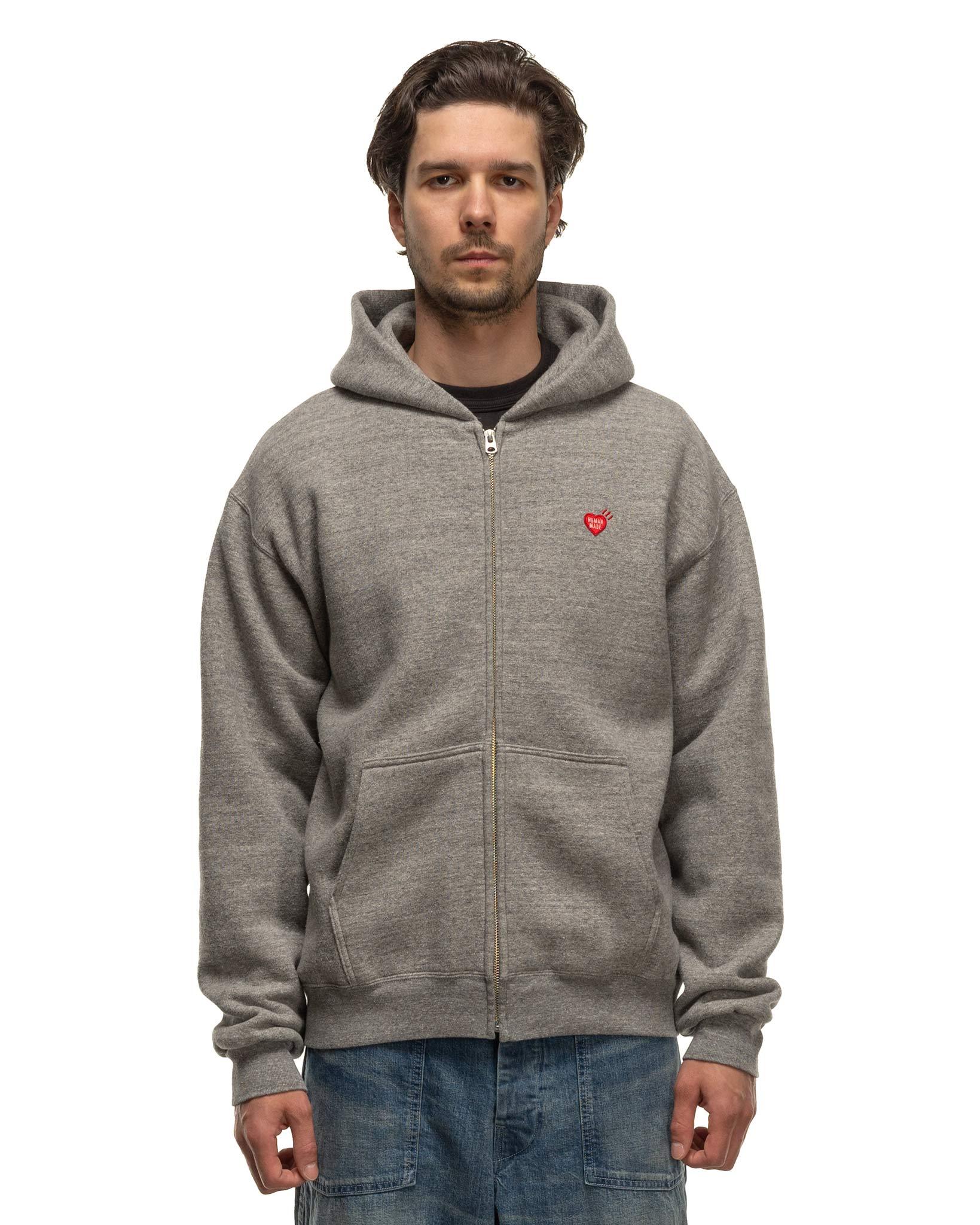 Zip-Up Hoodie Gray